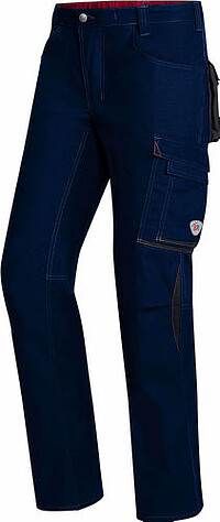BP® Arbeitshose 1796 720 110, nachtblau/​anthrazit, kurz, Gr. 52