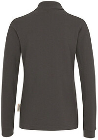 Damen Longsleeve-Poloshirt Mikralinar® 215, anthrazit, Gr. 5XL 